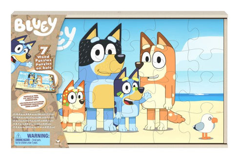 Bluey Wood Puzzles 3-Pack